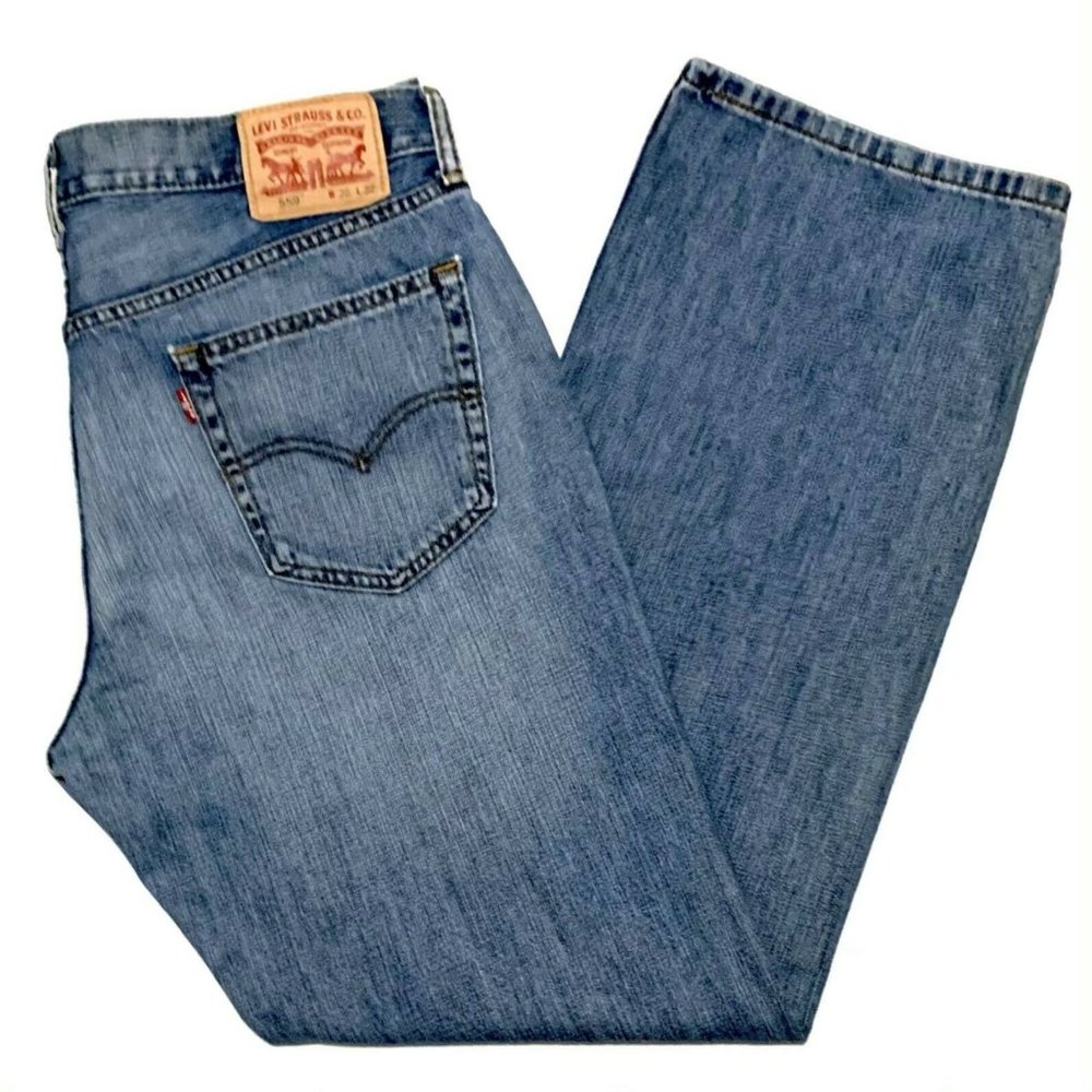 LEVI'S 559 Relaxed Straight Leg Fit Jeans Sz 36X32